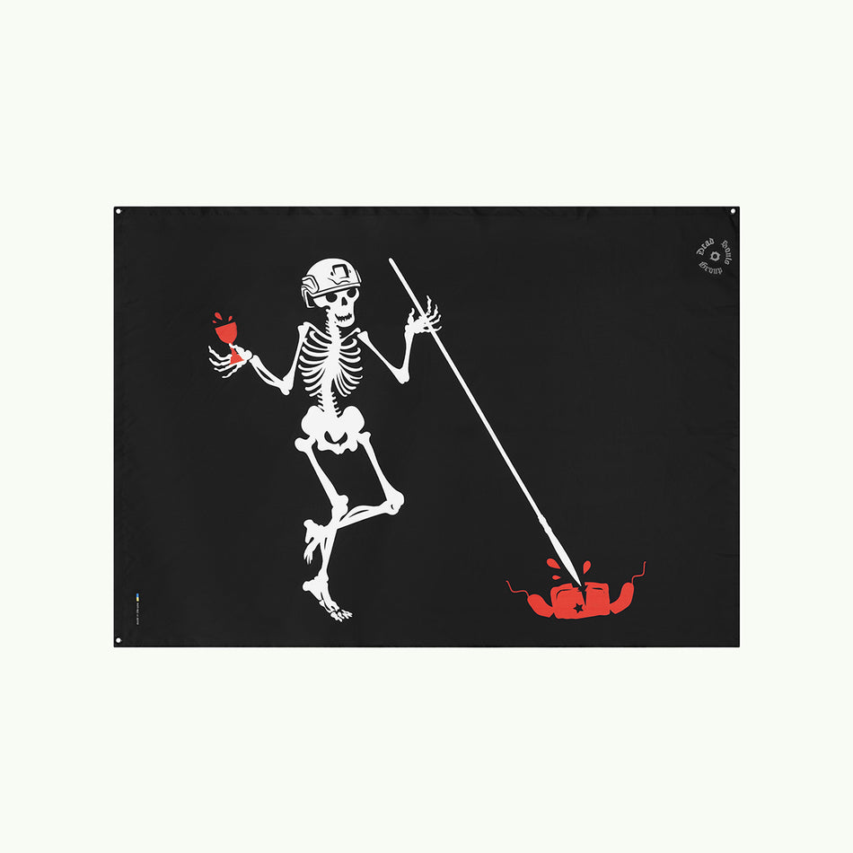 Прапор "Скелет з Списом"