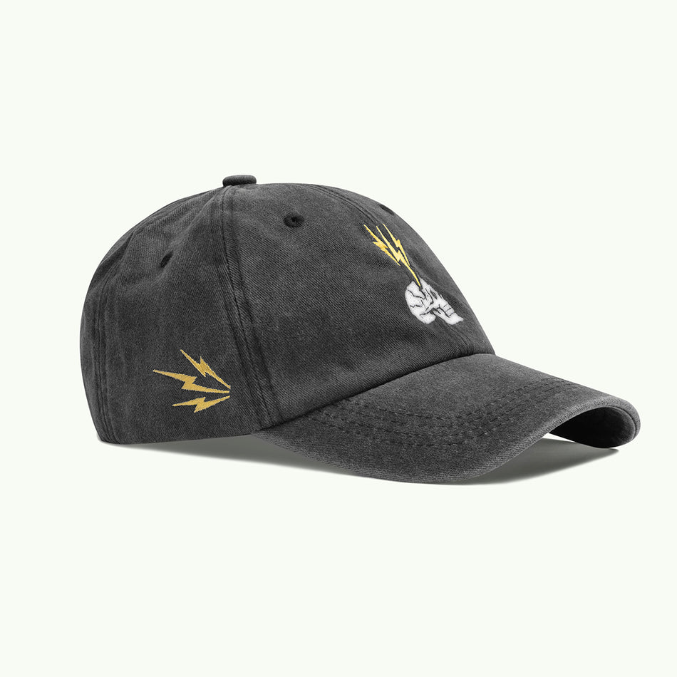 Cap "THREE LIGHTING STRIKES"