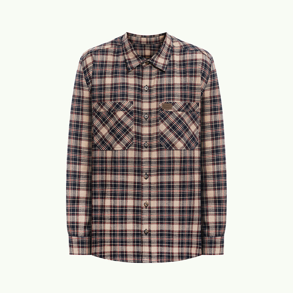 Сорочка "Beige plaid 2601"