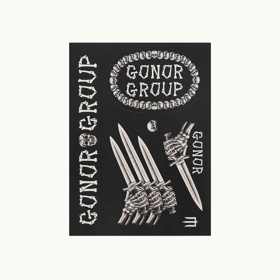 Стікери "GONOR SKELETON" SET