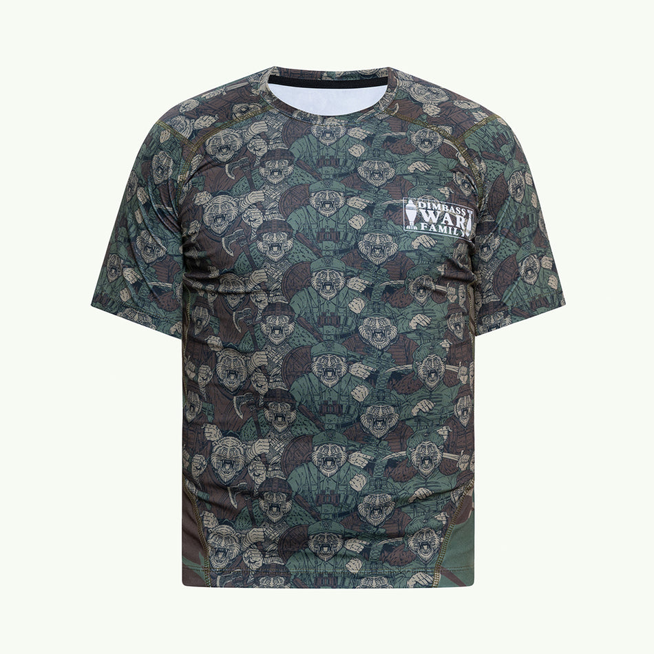 Short Sleeve Rashguard "Baboon Camo"